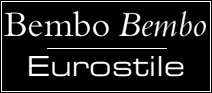 Bembo and Eurostile fonts